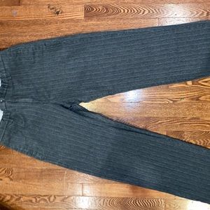 mens 32x30 GAP striped gray dress pants